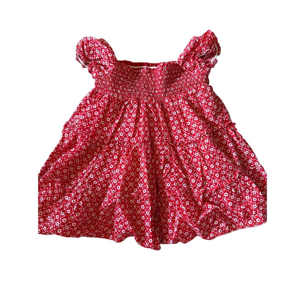 JANIE AND JACK FLORAL SMOCKED DRESS - size 12-18 months